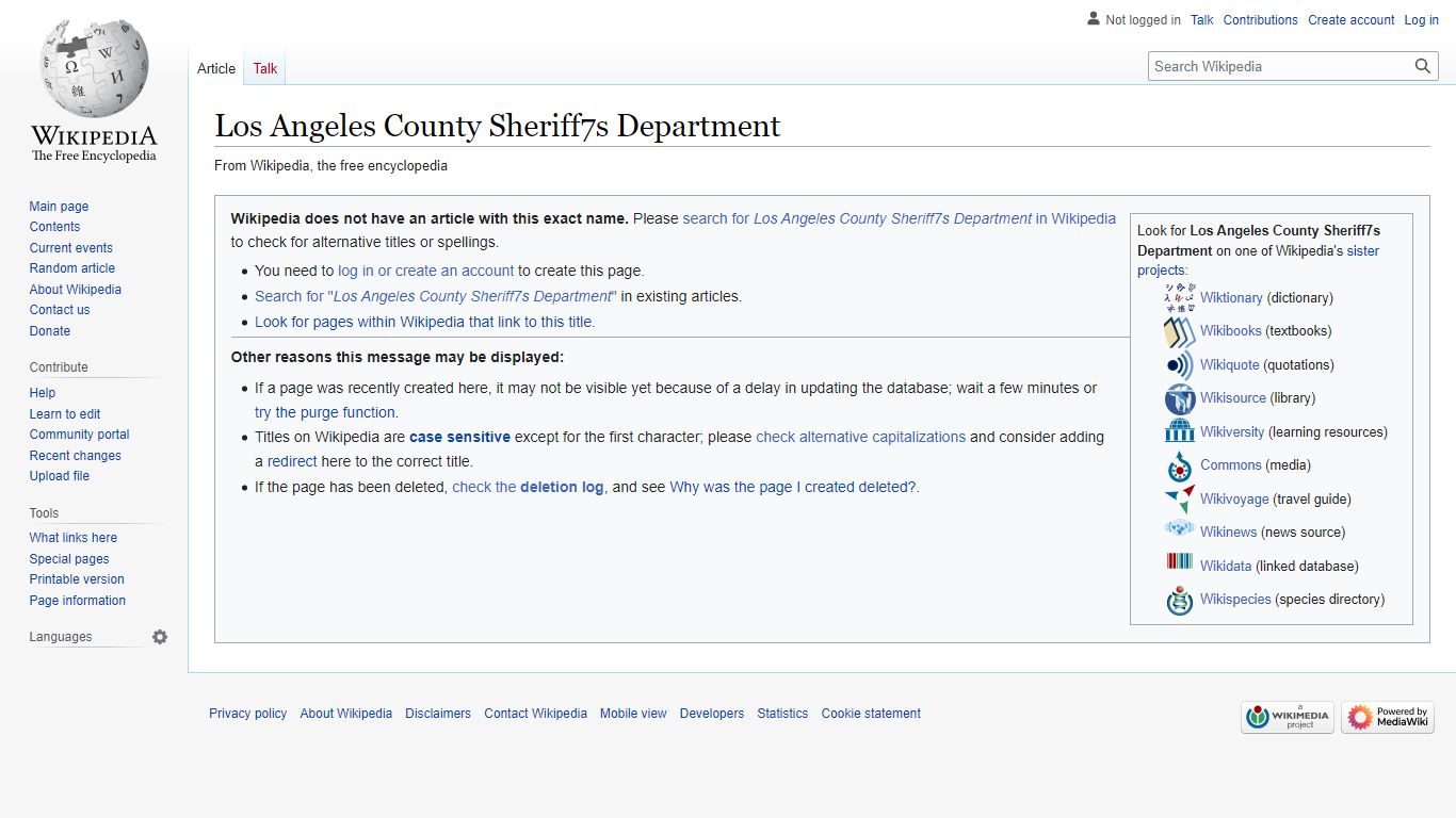 Los Angeles County Sheriff's Department - Wikipedia